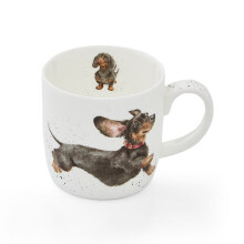 Wrendale Designs Portmeirion That Friday Feeling Dachshund Dog Mug 0.3l