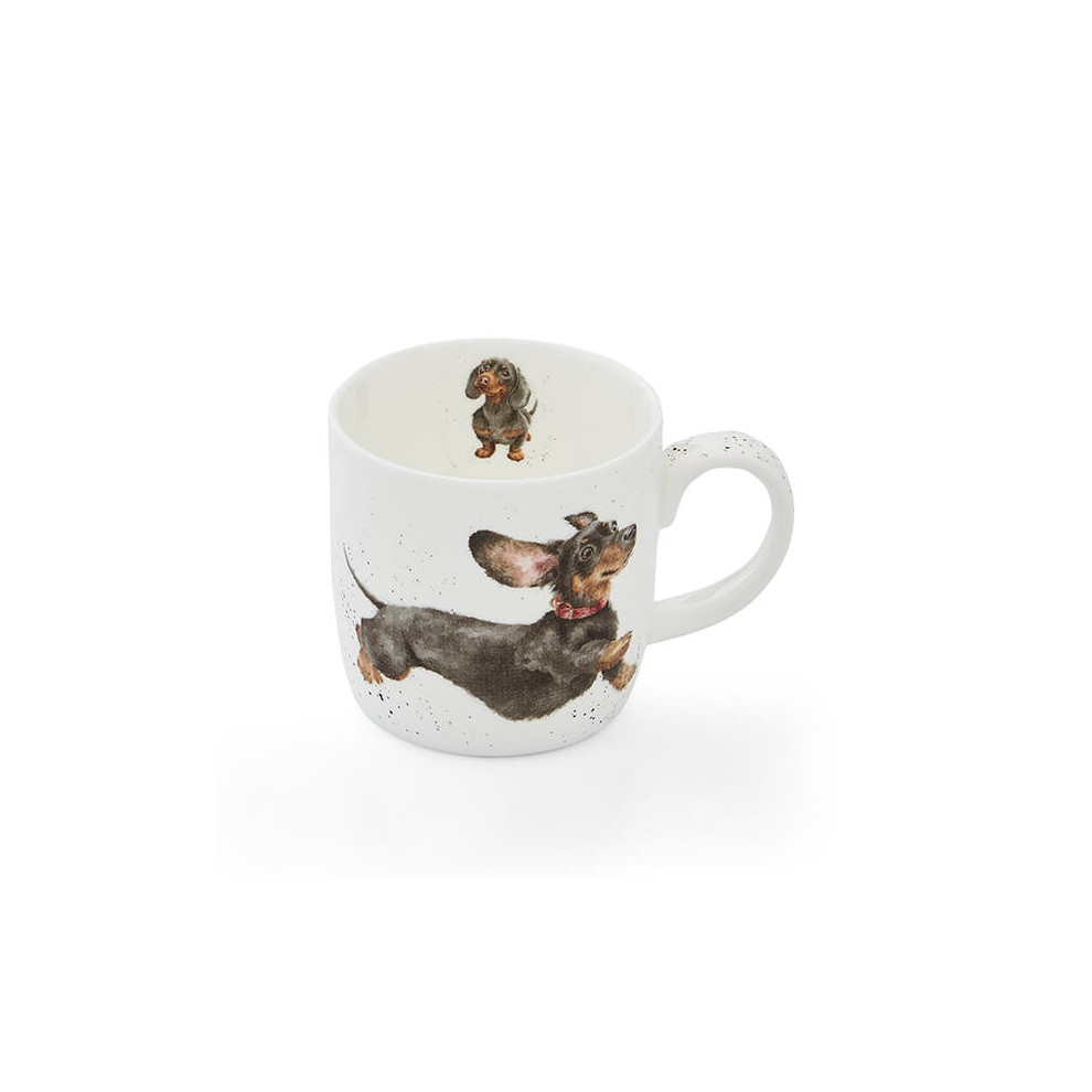 Wrendale Designs Portmeirion That Friday Feeling Dachshund Dog Mug 0.3L