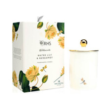 Wax Lyrical - Ceramic Candle #w/f Ceramic Water Lily & Bergamot White Large