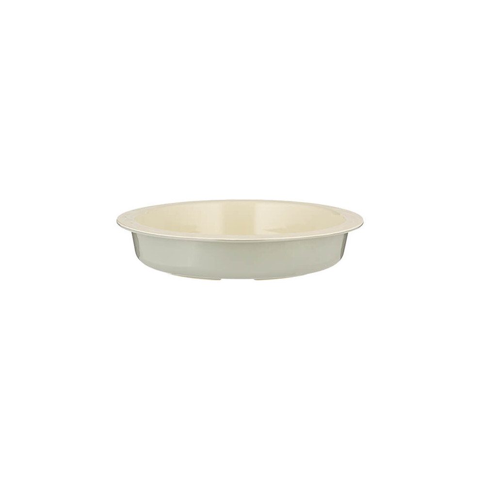 Mason Cash Innovative Kitchen 29Cm Stoneware Pie Dish - Even Heat, Vented Base, Embossed Interior & Pastry Anchor
