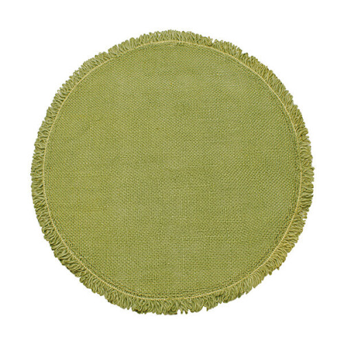 Walton & Co Circular Jute Placemat Olive