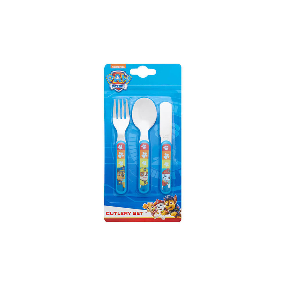 Paw Patrol Rescue 3 Piece Metal Cutlery Set