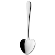 Windsor Carded 2HRDSWDR/C Heart Shaped Set, 2-Pack, Cereal/Dessert Spoons, Stainless Steel