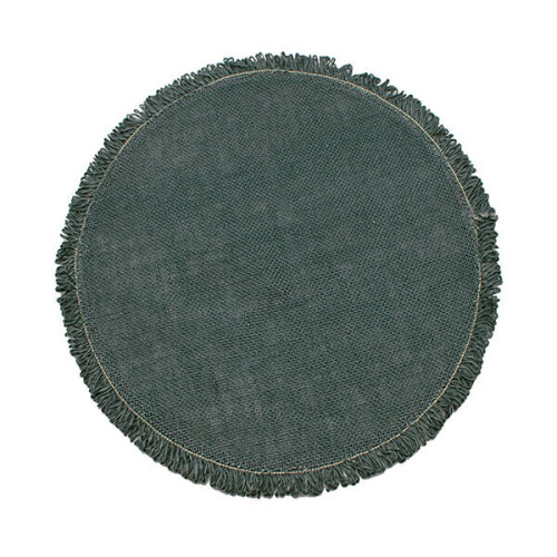 Walton & Co Circular Jute Placemat Slate