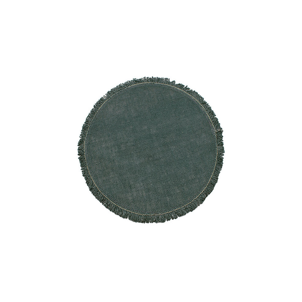 Walton & Co Circular Jute Placemat Slate
