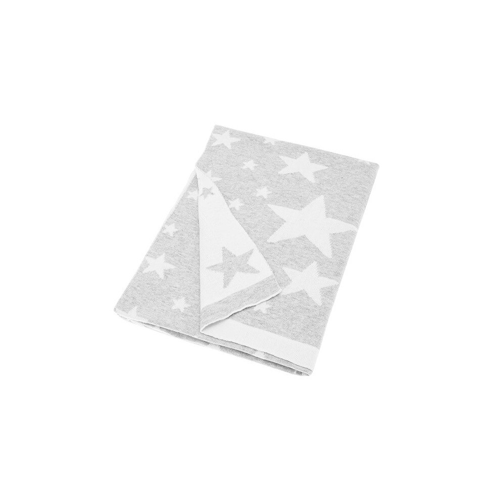 Walton & Co Grey Stars Baby Blanket