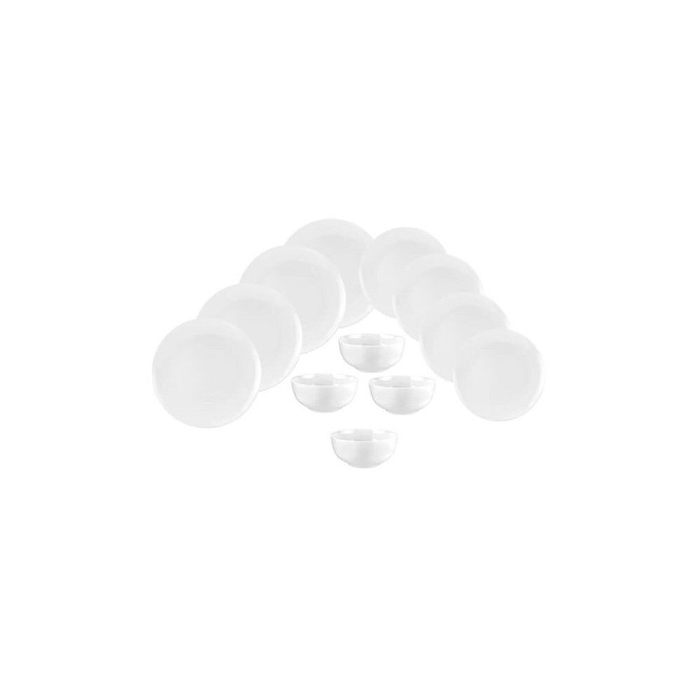 Royal Worcester Serendipity 12Pc Coupe Dinner Set (Fine Bone China) White