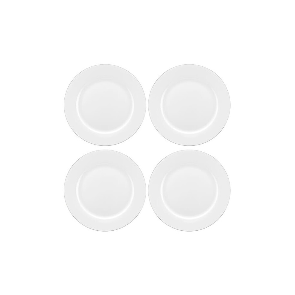 Royal Worcester Portmeirion Serendipity Platinum Dinner Plates Set Of 4 (Dinner Plate) Silver