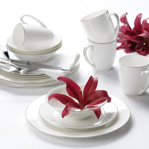 Royal Worcester Serendipity Platinum Set of 4 Side Plates 2