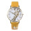 Wrendale Wrendale Designs Giraffe Watch Mustard Vegan Leather Strap 1