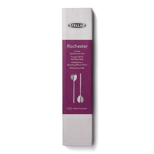 Stellar Stellar Rochester Polished Salad Servers Gift Box Set 2