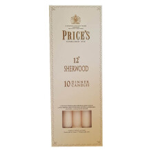 Prices 12in Sherwood Ivory Candles - Pack of 10, 305mm Tall, 22mm Diameter, 11-Hour Burn Time