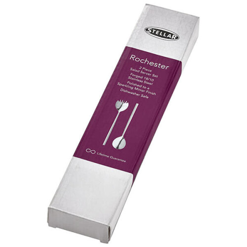 Stellar Stellar Rochester Polished Salad Servers Gift Box Set