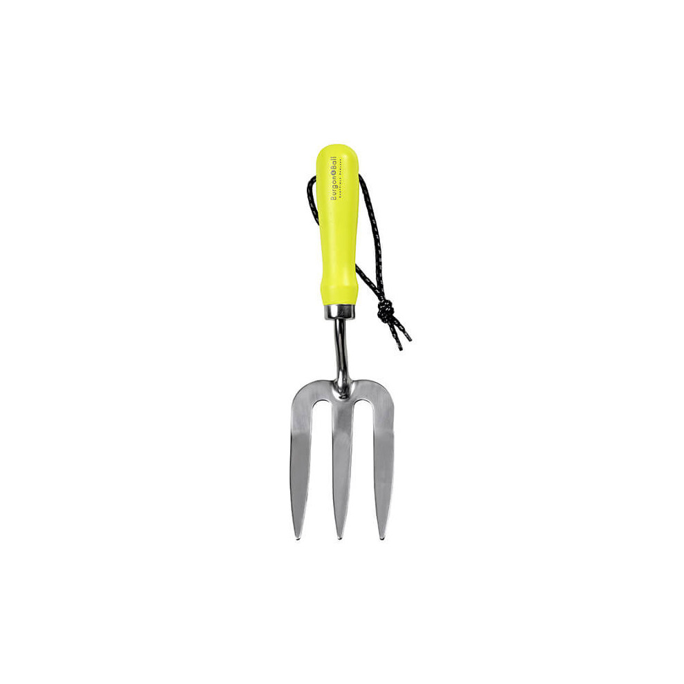 FloraBrite Yellow Garden Hand Fork By Burgon & Ball