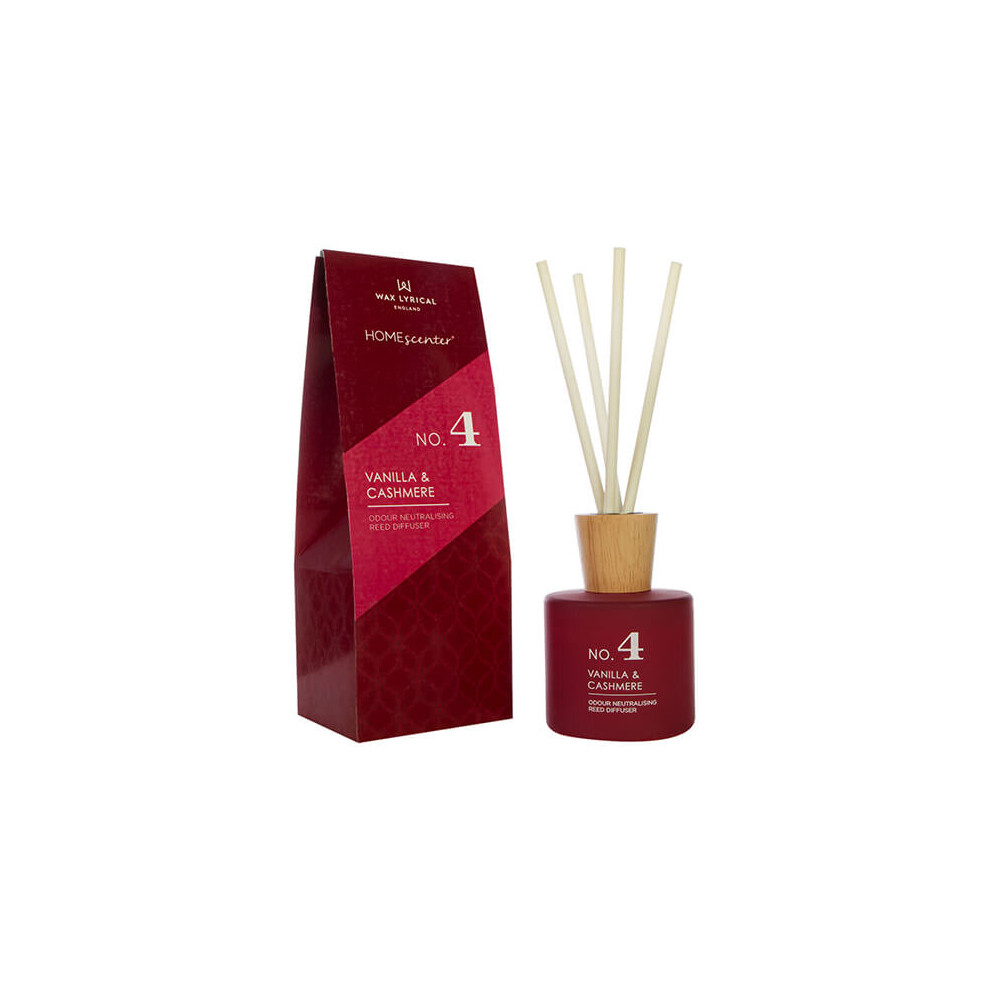 Wax Lyrical Homescenter Vanilla & Cashmere Reed Diffuser 180Ml