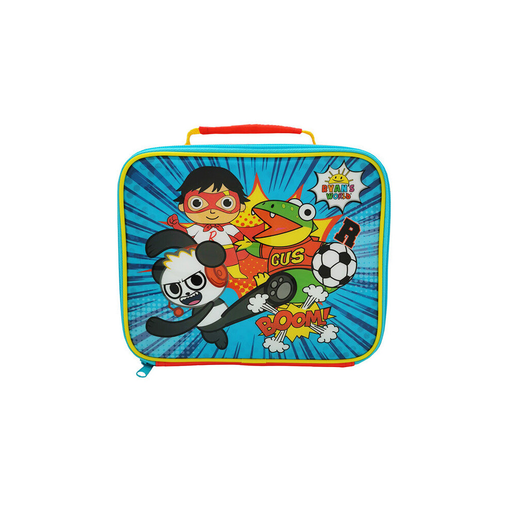 Ryans World Lunch Bag, 600D Polyester, Blue Red, One Size