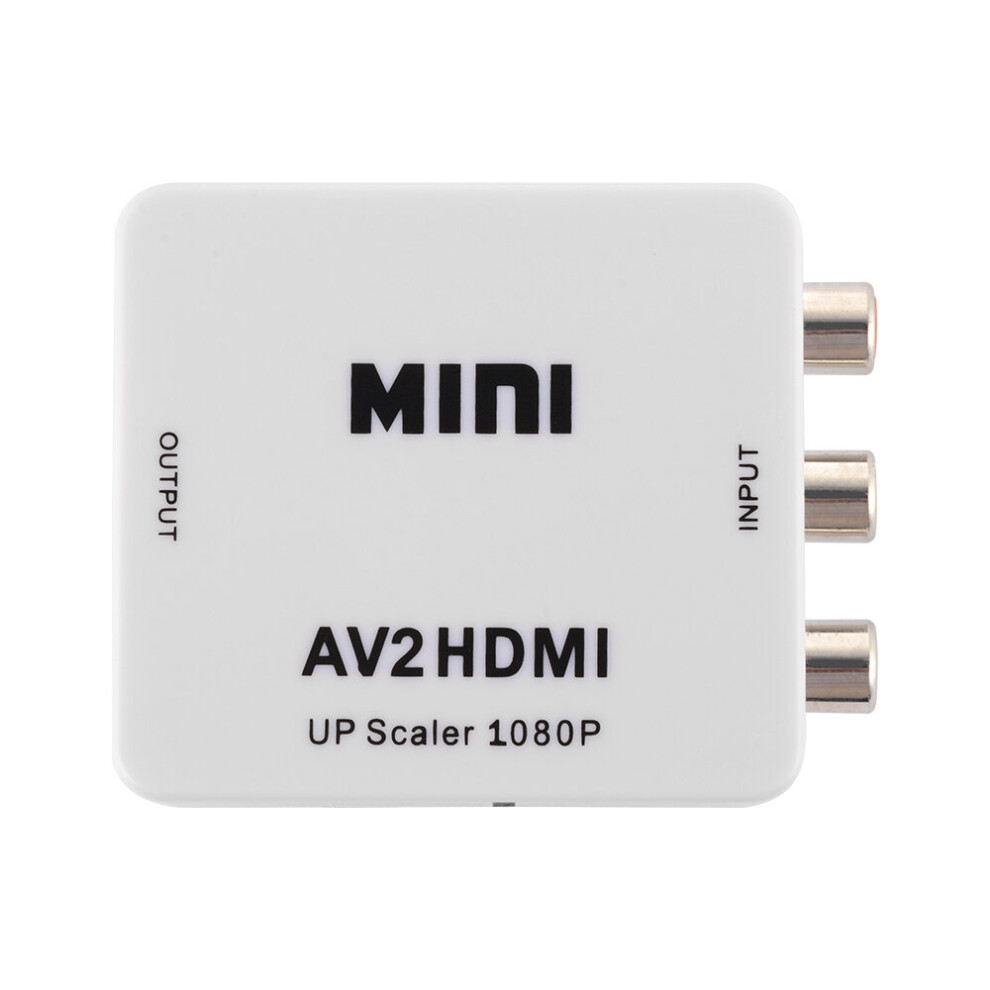 Photos - Other for Computer  AV to HDMI Converter Composite Audio Video Adapter with USB Power Cable(White)