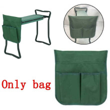 Contenu : Siège de jardin pliant portable avec sac à outils vert