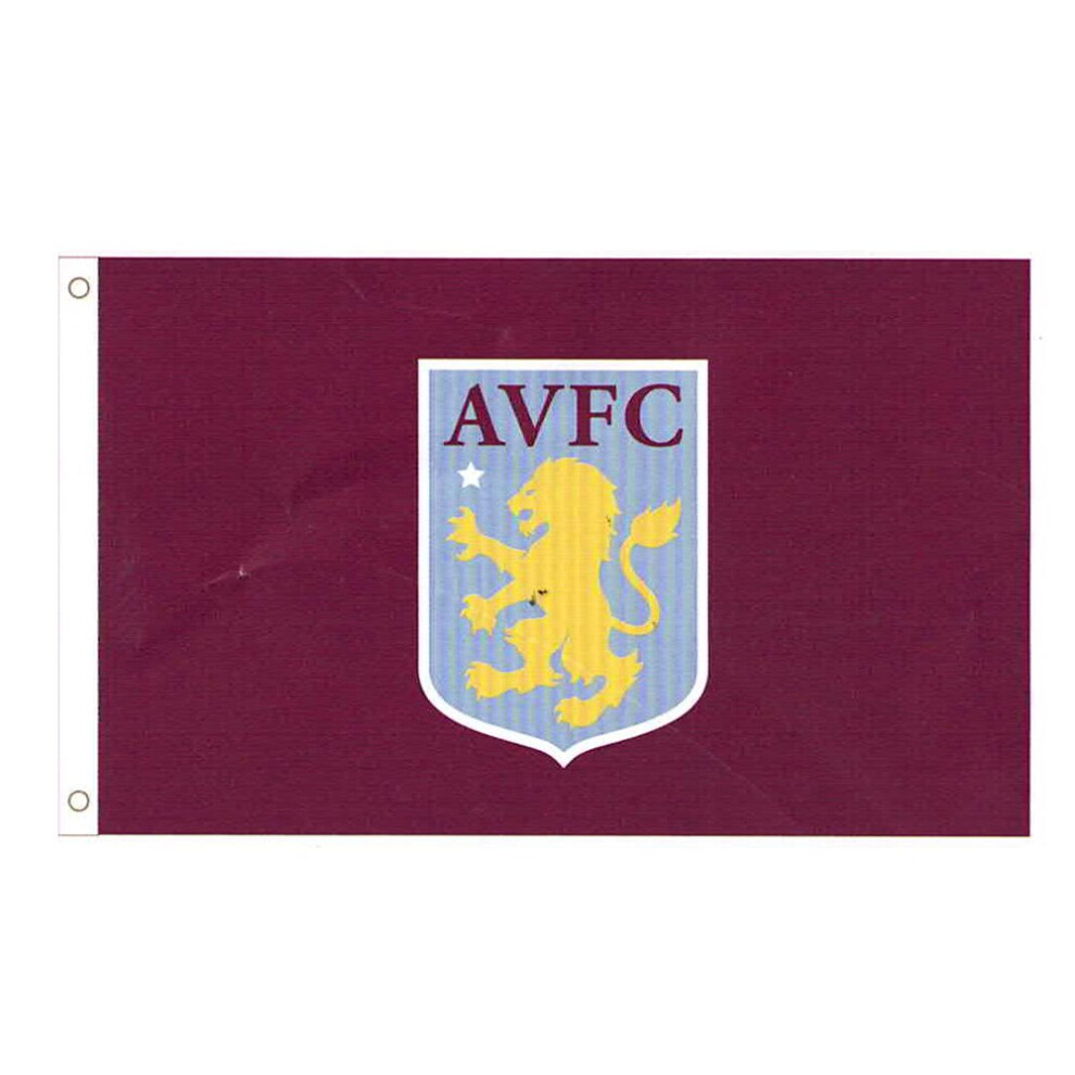 Aston Villa Fc Aston Villa Core Crest Flag 5 X 3