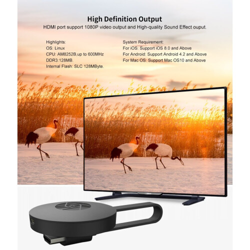 (Support iOS) G2 Wireless Same Screen Device Mobile Phone Wireless HDMI Compatible High-Definition Projector 2