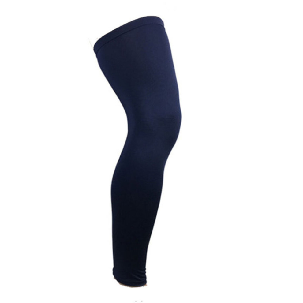Photos - Safety Equipment  2 pcs Knee Pads Thermal Compression Thigh Shank Outdoor Basketball Football Protective(Dark Blue, XL)