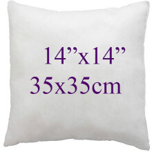 (14x14") Hollow fibre Square Cushion Pads Inner insert Pillow Stuffer Plum Cushion for Sofa Beds Chairs available in 12",14",16",18",20",22",24",26",28",30"