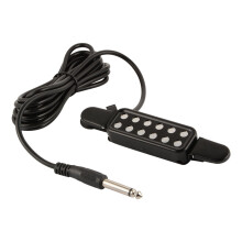 Black Clip-on Acoustic Guitar Bass Pickup 12 Sound Hole Audio Accesarry