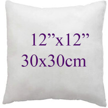 (12x12") Hollow fibre Square Cushion Pads Inner insert Pillow Stuffer Plum Cushion for Sofa Beds Chairs available in 12",14",16",18",20",22",24",26",28",30"