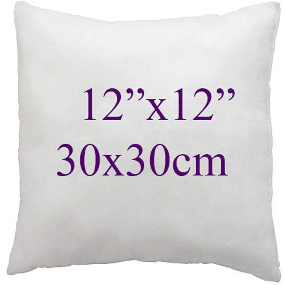 Arlinens (12X12") Hollow Fibre Square Cushion Pads Inner Insert Pillow Stuffer Plum Cushion For Sofa Beds Chairs Available In 12",14",16",18",20",22",24",26",2