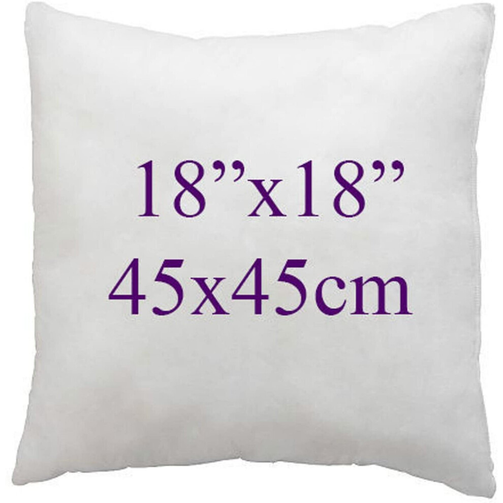 Arlinens (18X18") Hollow Fibre Square Cushion Pads Inner Insert Pillow Stuffer Plum Cushion For Sofa Beds Chairs Available In 12",14",16",18",20",22",24",26",2