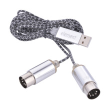 High Speed USB IN OUT MIDI Interface Cable Converter PC to Music Keyboard