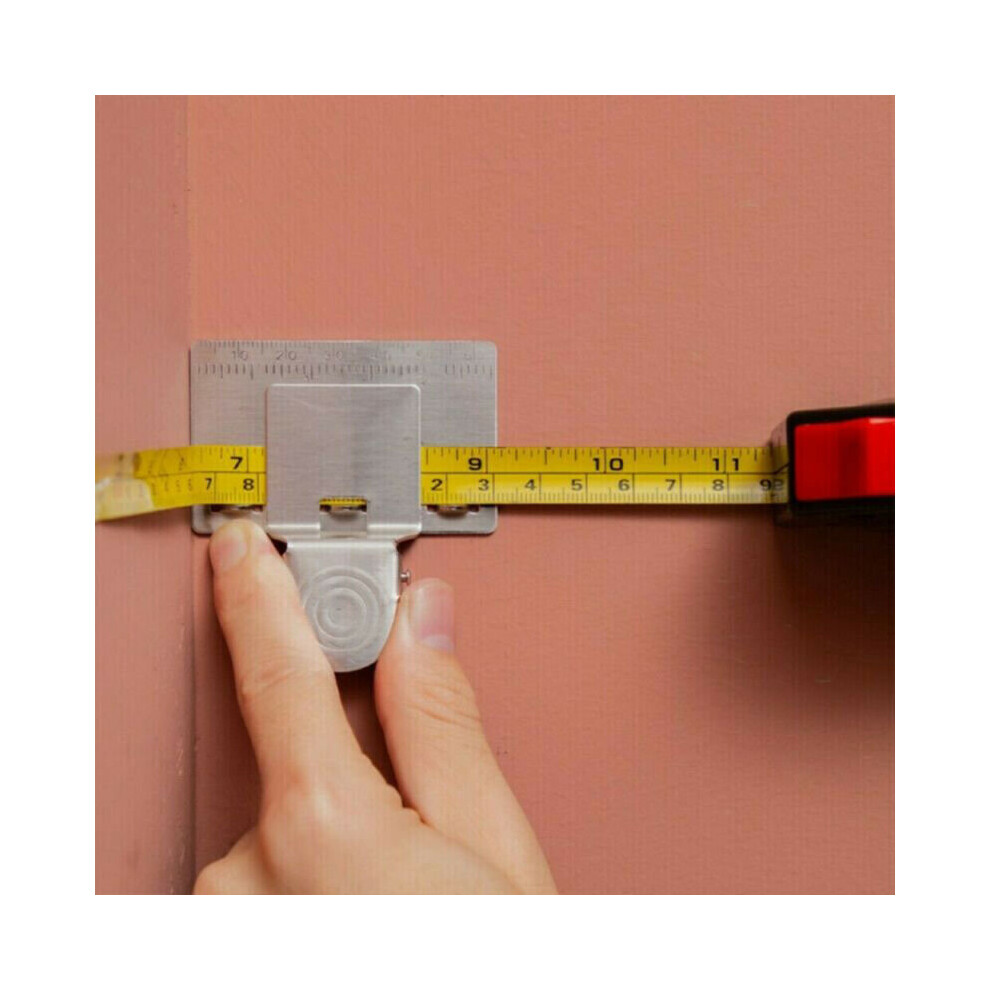 Stainless Measuring Tape Clip Precision Tape Ruler Tape Measure Aid-Clip 699346046881