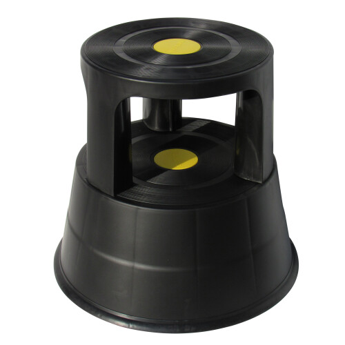 Kick Stool Step 150KG (Kickalong Rolling Safety Platform Black) 1
