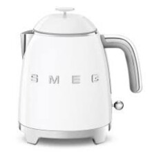 Smeg KLF05WHUK Retro Mini Kettle, Anti-Slip, 0.8L- White
