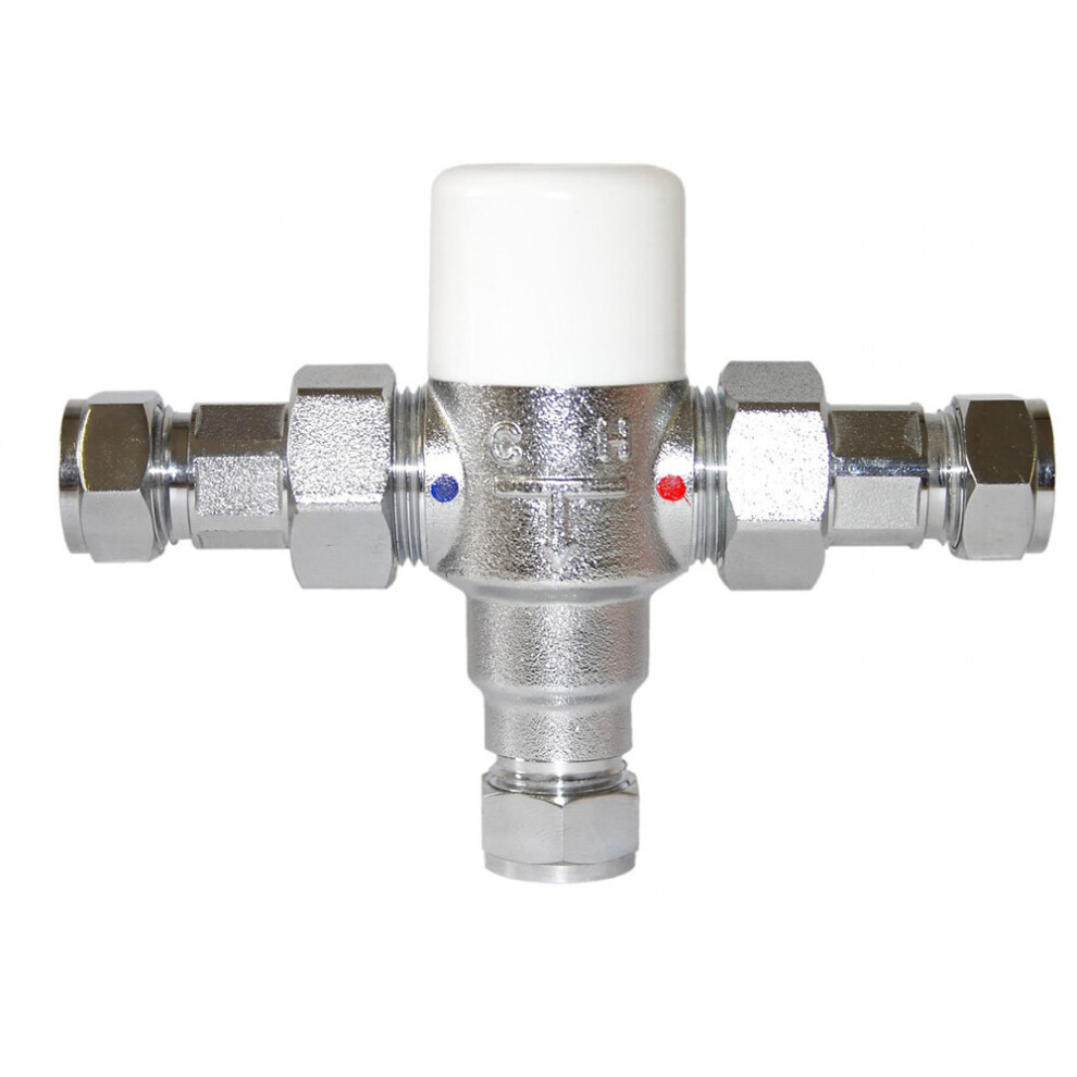 15Mm Thermostatic Inline Thermal Mixing Shower Blending Valve 5060651451861