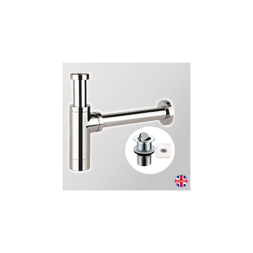 Basin/Sink Bottle Trap & Unslotted Swivel Flip Top Basin Waste