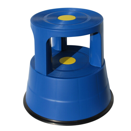 Kick Stool Step 150KG (Kickalong Rolling Safety Platform Blue) 1