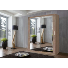 (203 cm, Oak/Sonoma) Modern Milan Wardrobe In 6 Sizes 4 Colors