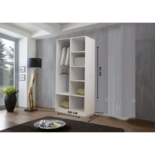 FHIF (100 cm, Grey) Modern Milan Wardrobe In 6 Sizes 4 Colors 1