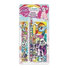 My Little Pony Comic School Stationery Pack Pad Eraser Pencil Pen