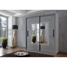 (150 cm, Grey) Venice Sliding Door Wardrobe In 3 Size 3 Color