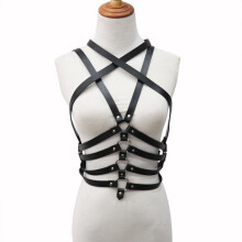 Body Chest Harness Waist Harajuku Belt Bandeau Lingerie Halter Caged Bra Adjustable Strap for Women