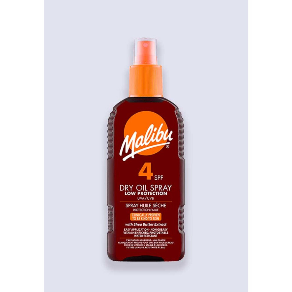 Malibu Dry Oil Spray Low Protection Very Water Resistant SPF 4 200ml