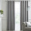 LLB Montrose Eyelet Curtains Silver 66" x 72" 1