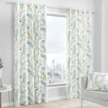 Fernworthy Eyelet Curtains Green 90" x 72"