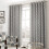 Oh Eyelet Curtains Silver 90" x 72" 1