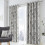 Lennox Eyelet Curtains Grey 46" x 72" 1