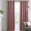 LLB Montrose Eyelet Curtains Blush 66" x 72" 1