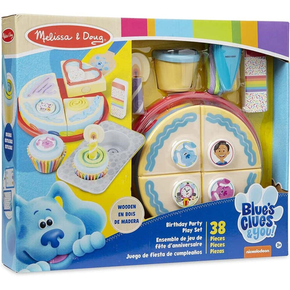 Melissa & Doug Multicolour Blues Clues & You Wooden Birthday Party Play Set