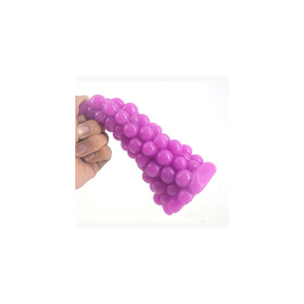 Purple) 16Cm 6.3Inch Grape Faak Dildo Dong Colour Rubber Sex Toy 4Cm Thick  Butt Plug on OnBuy